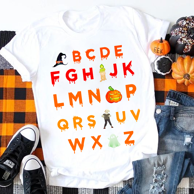 Halloween Alphabet T-Shirt