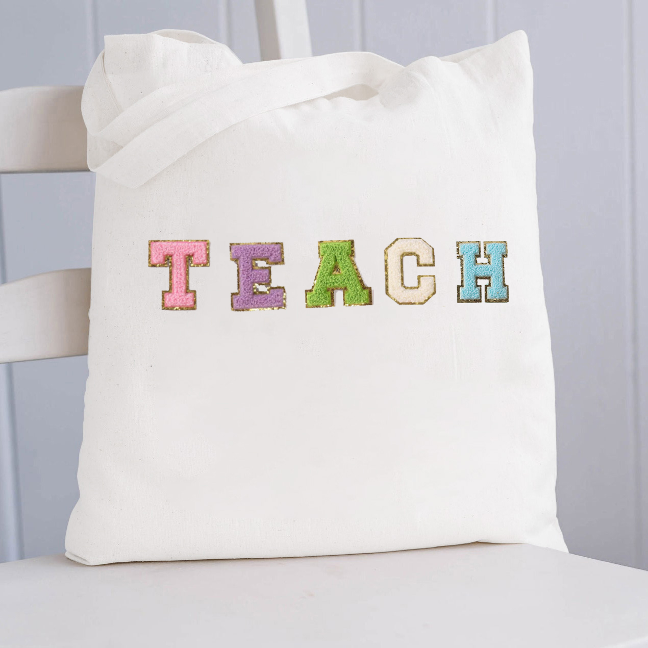 Colorful Teach Tote Bag
