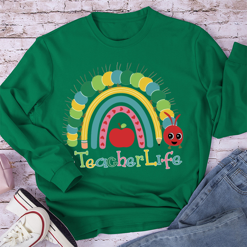 Alive Colourful Rainbow Long Sleeve T-Shirt