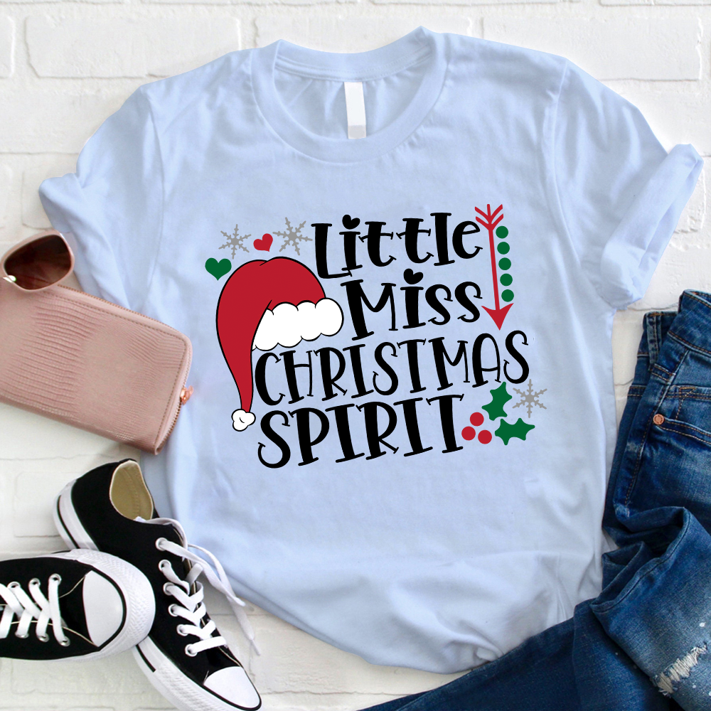 Little Miss Christmas Spirit T-Shirt