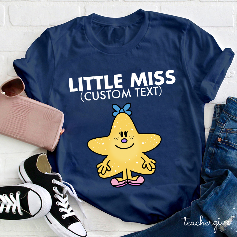 Personalized Little Miss Teacher T-Shirt