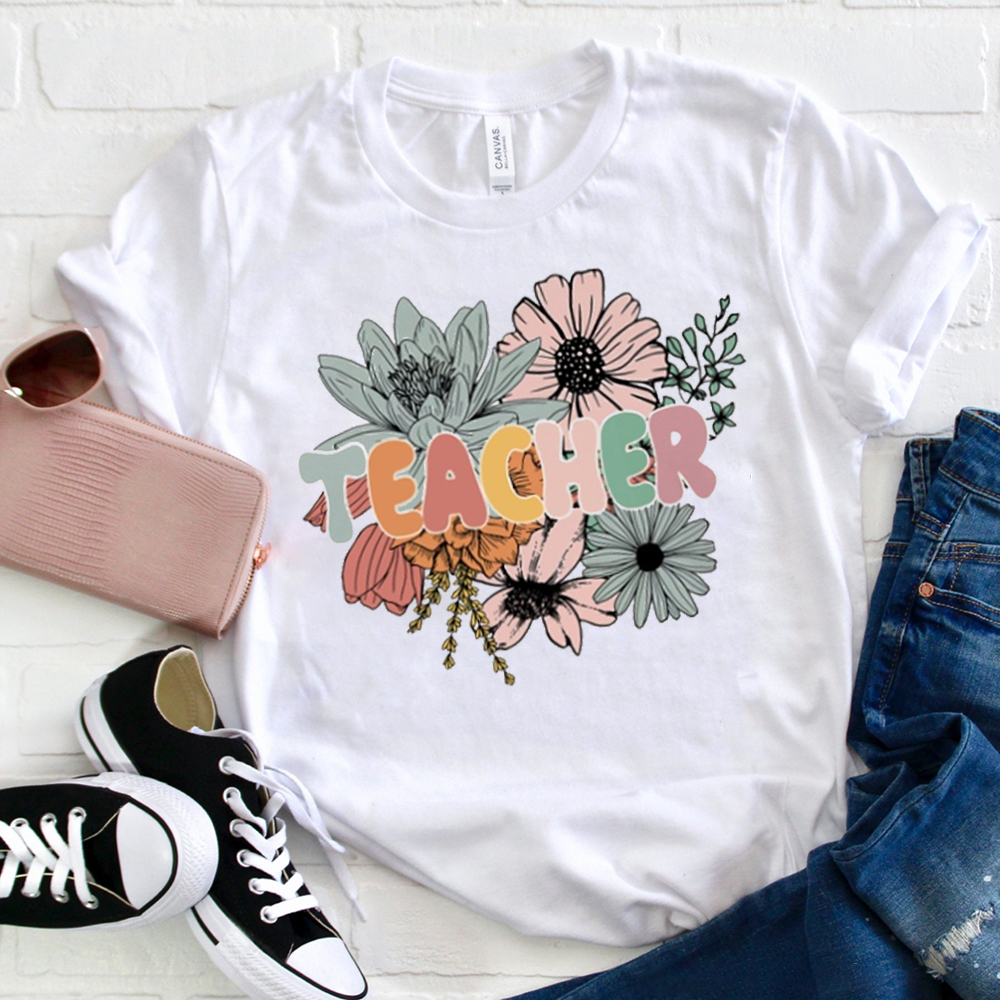 Teacher Daisy Flower  T-Shirt