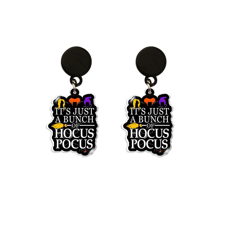 It's Just A Bunch Of Hocus Pocus Acrylic Earrings