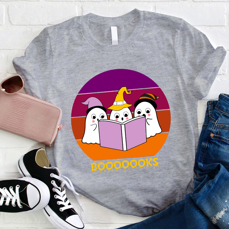 The Little Ghost Reading Booooooks T-Shirt