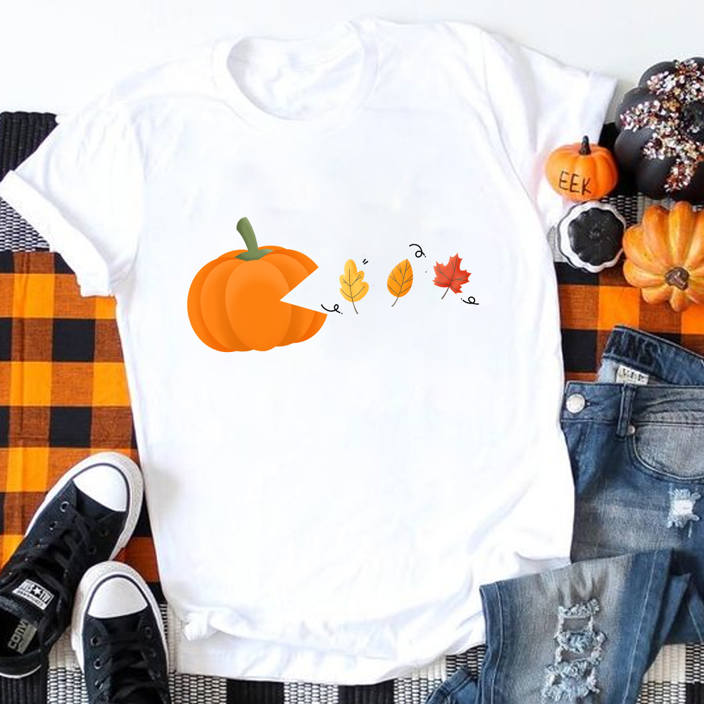 Pac-Pumpkin Teacher T-Shirt