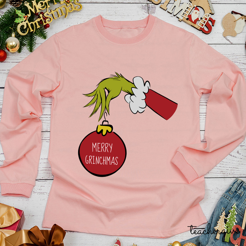 Steal Christmas Teacher Long Sleeve T-Shirt