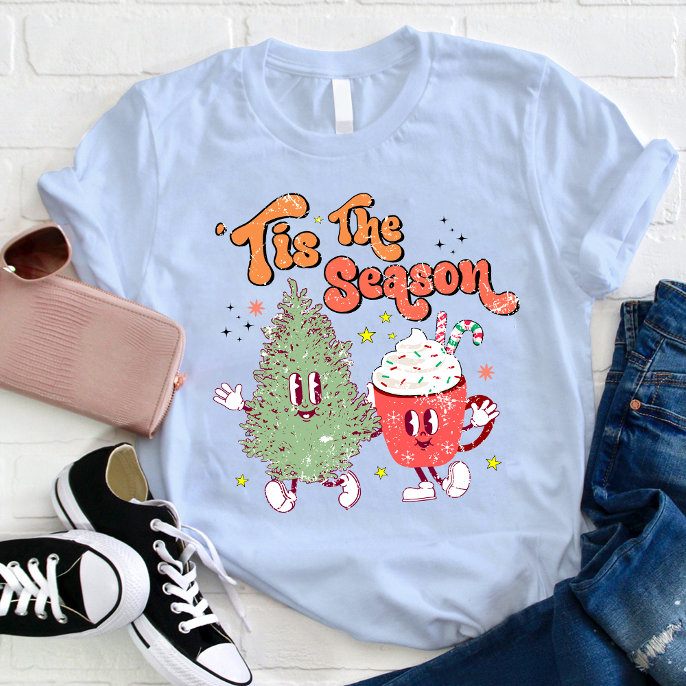 Tis The Season Merry Christmas Teacher T-Shirt