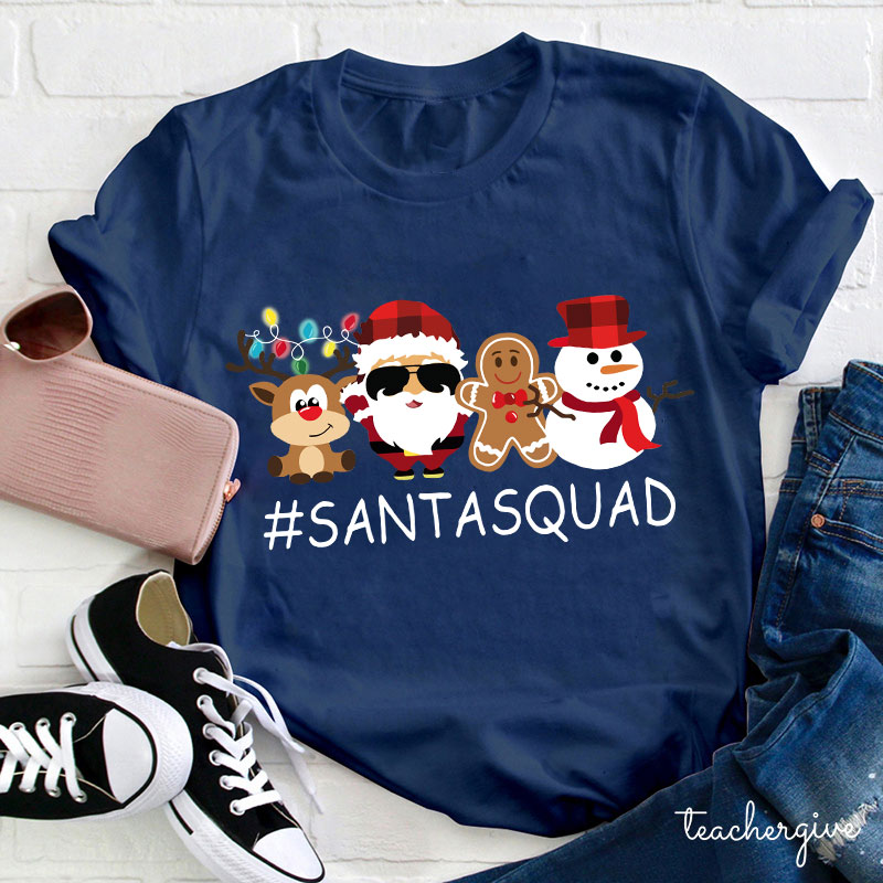 Santa Squad Teacher T-Shirt