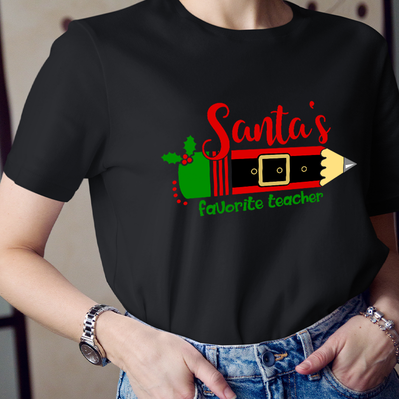 Santa's Favorite Teacher T-Shirt