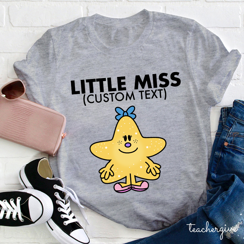Personalized Little Miss Teacher T-Shirt