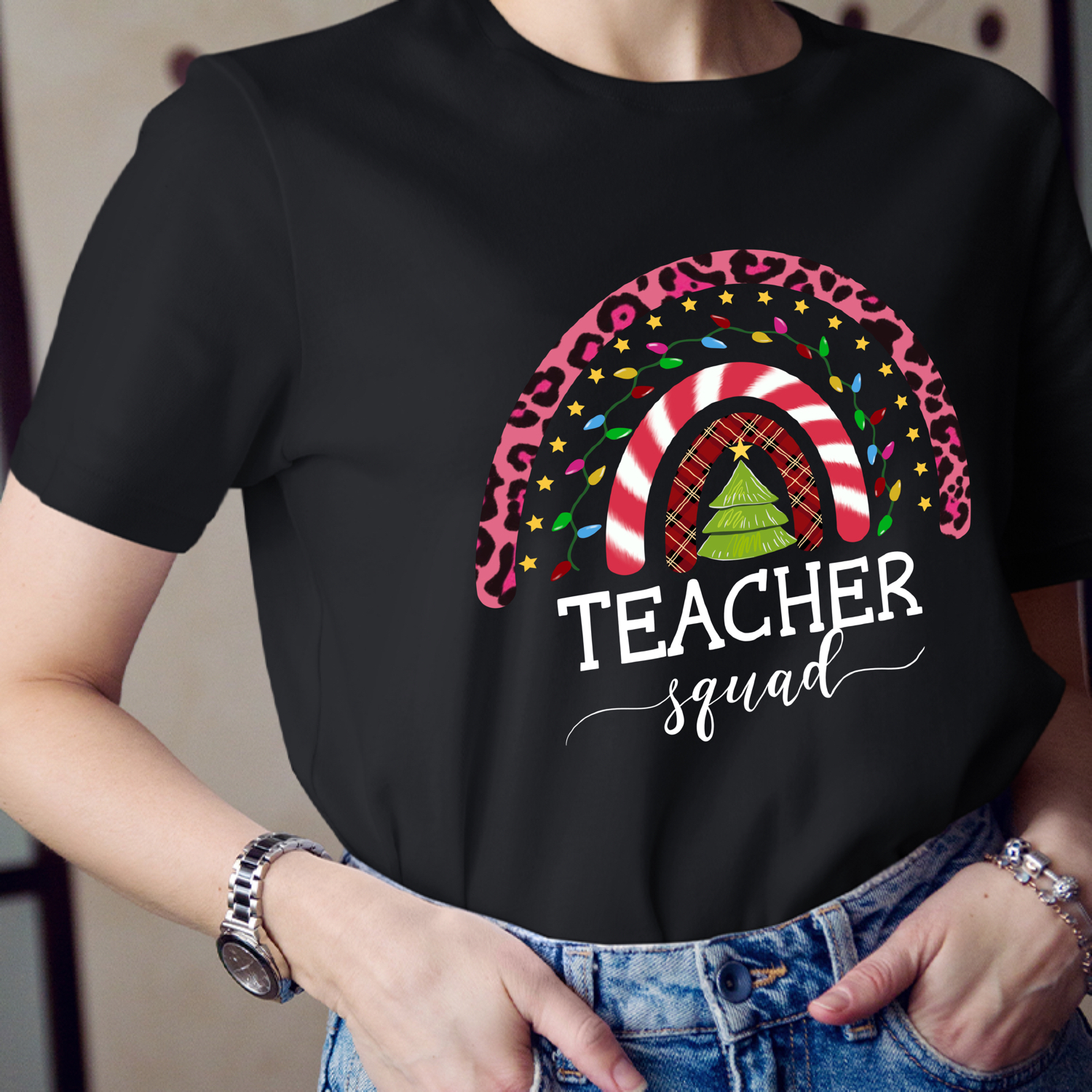 Join the Christmas Teacher Squad Teacher T-Shirt