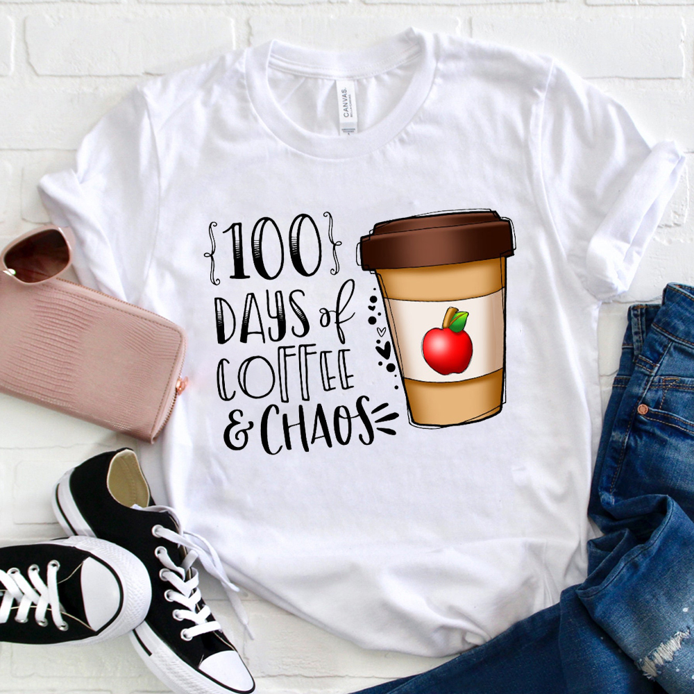 100 Days Of Coffee Chaos T-Shirt
