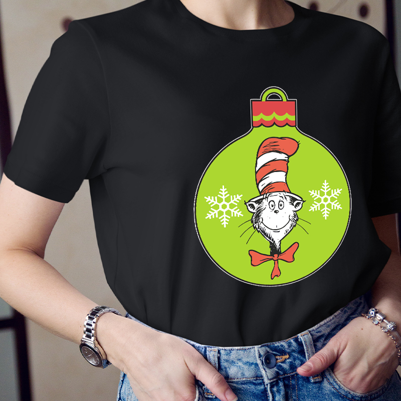 The Cat In The Hat Christmas Teacher T-Shirt