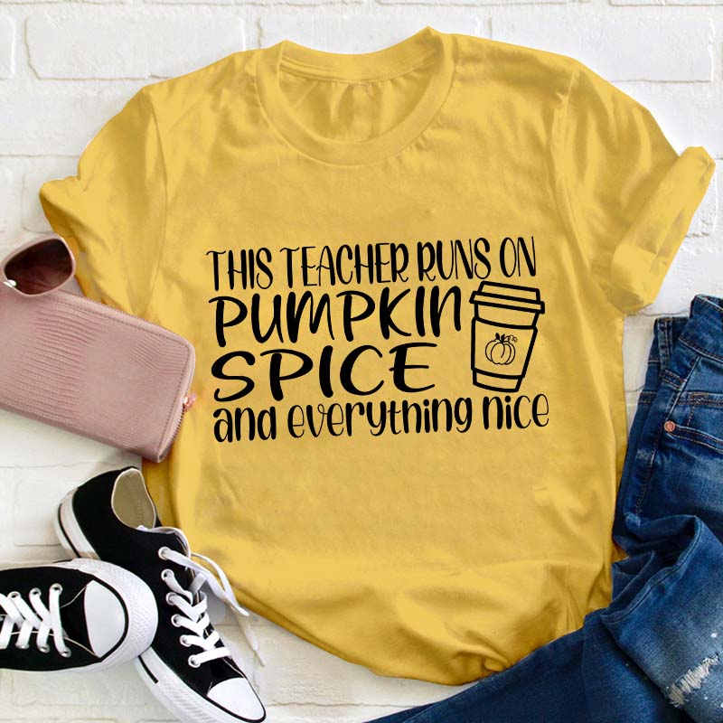 Pumpkin Spice Teacher T-Shirt