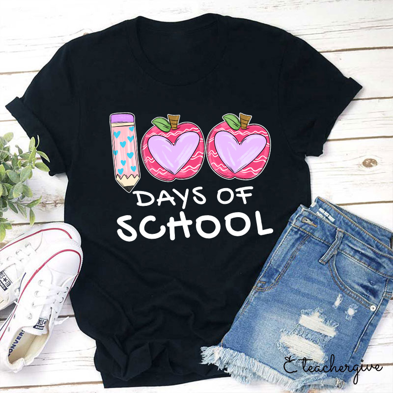 100 Days Of School Teacher T-Shirt
