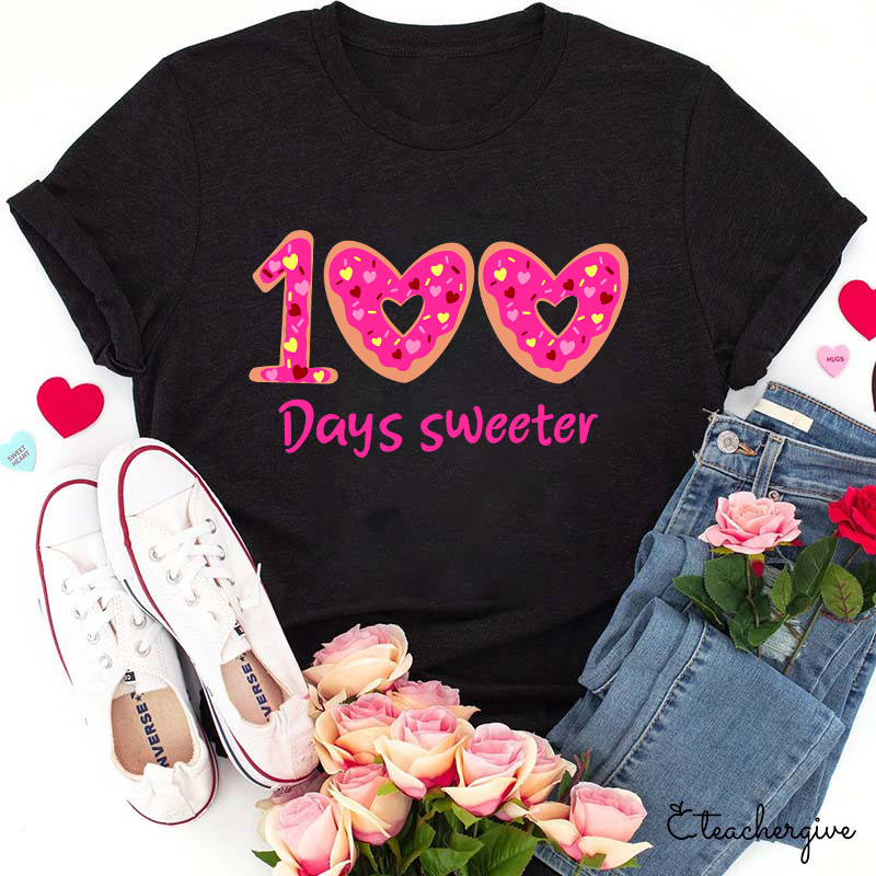 100 Days Sweeter Teacher T-Shirt