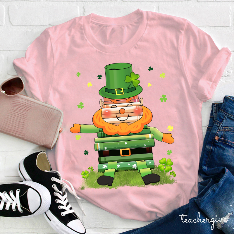 Book Leprechaun Teacher T-Shirt