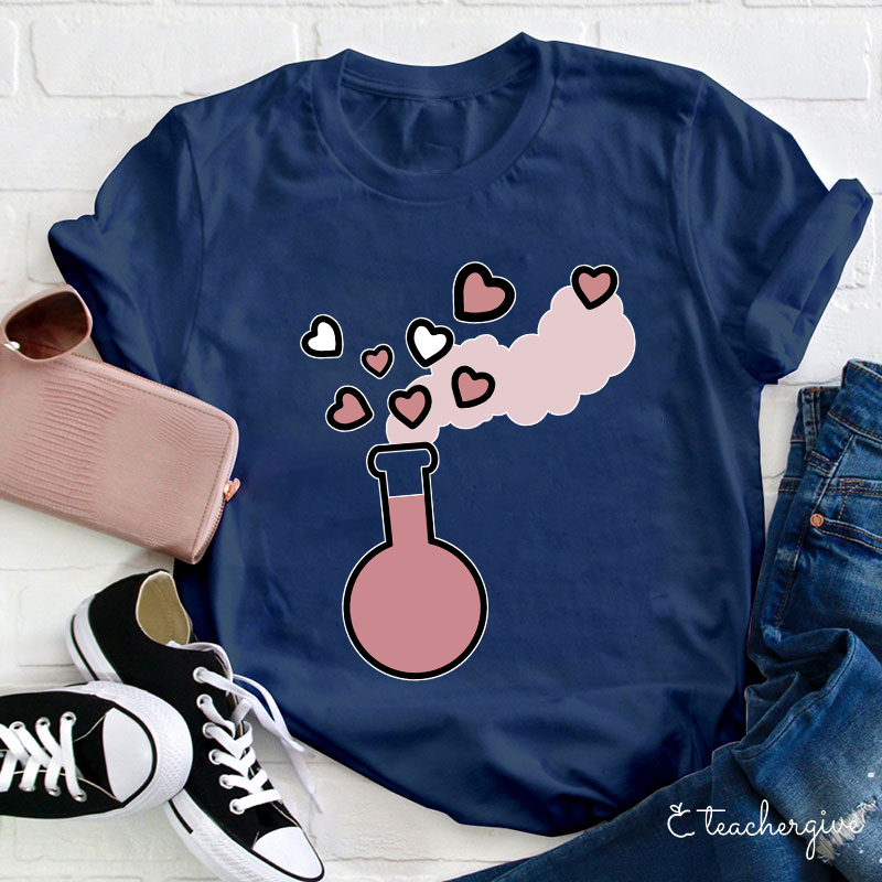 Valentine Vibes Science Teacher T-Shirt