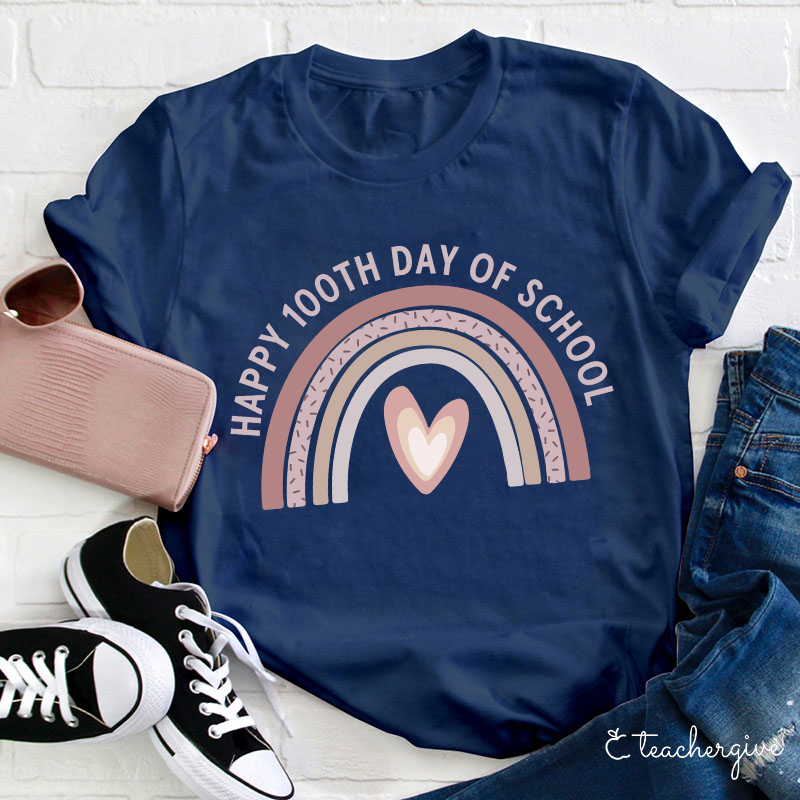 Happy 100th Day Of School Teacher T-Shirt