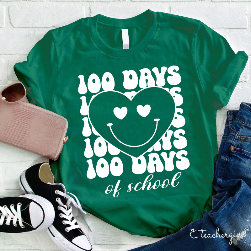 100 Days Of School Teacher T-Shirt