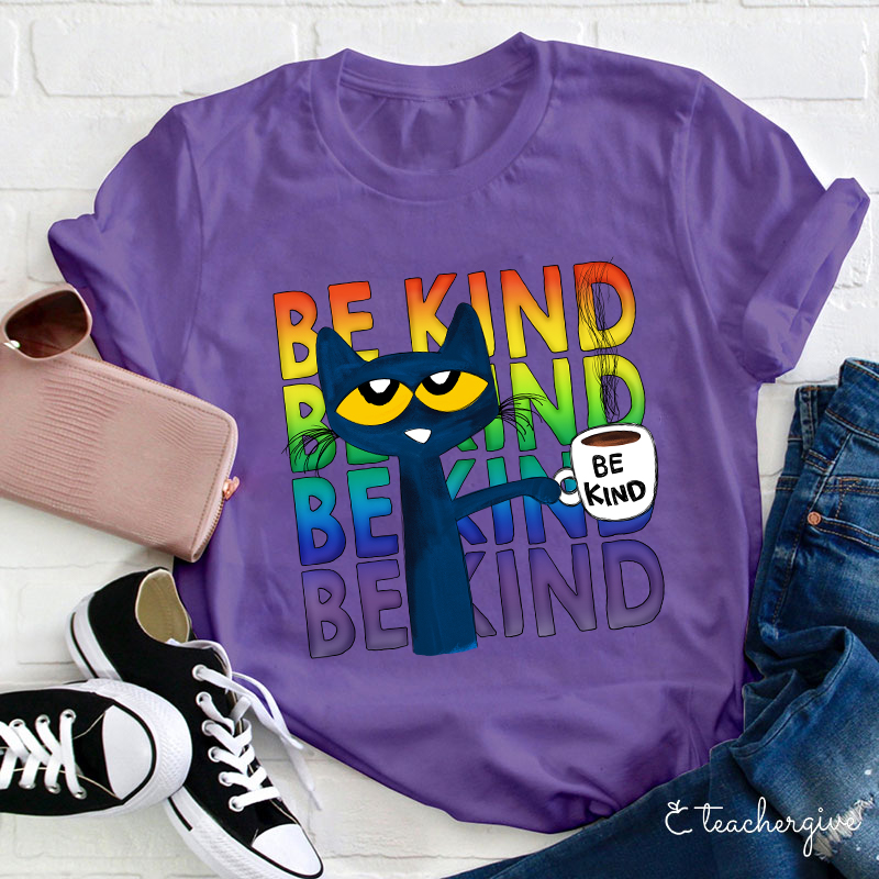 Be Kind Coffee Be Kind Cat T-Shirt