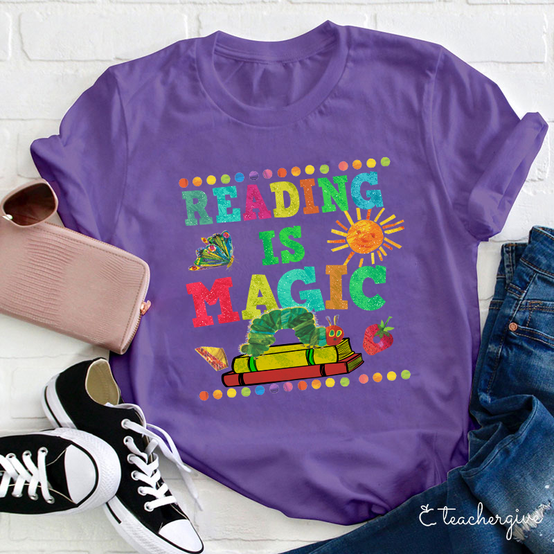 Reading Is Magic Teacher T-Shirt