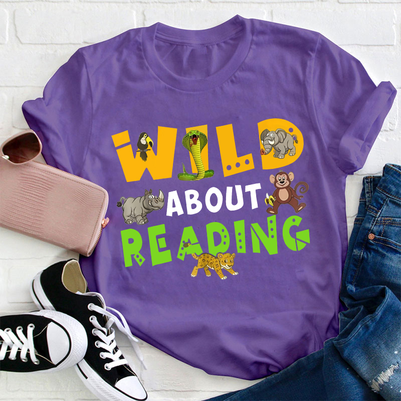 Wild About Reading Animals T-Shirt