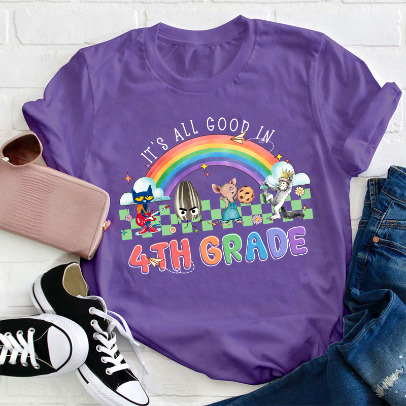 Personalized Grade It's All Good In Teacher T-Shirt