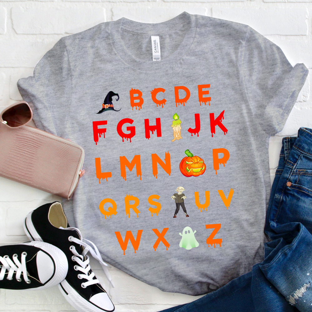 Halloween Alphabet T-Shirt