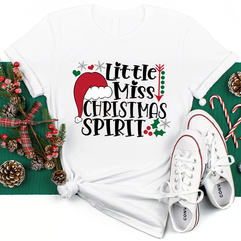 Little Miss Christmas Spirit T-Shirt