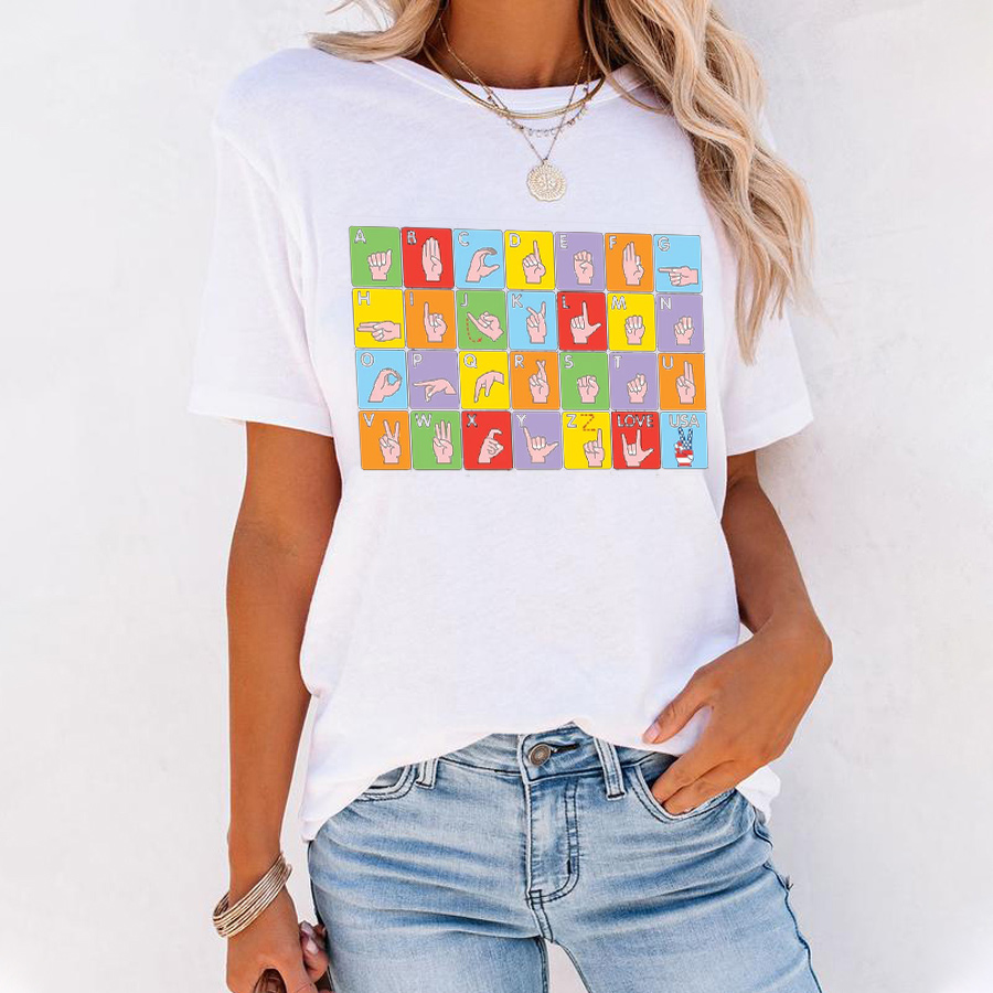 Funny Alphabet Gestures T-Shirt