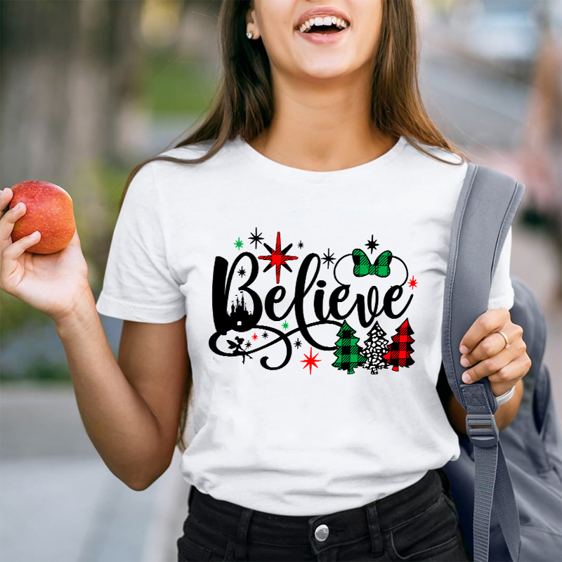 Believe Christmas Teacher T-Shirt