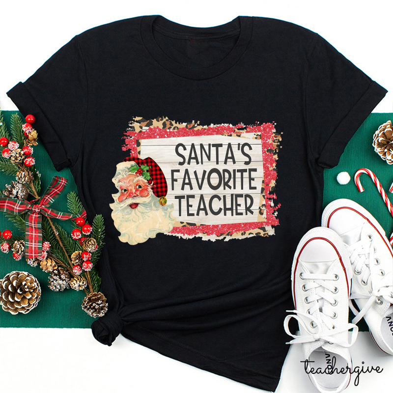 Santa's Favorite Teacher T-Shirt