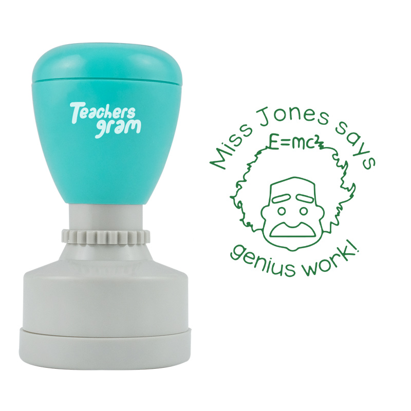 Personalized Genius Work Stamp