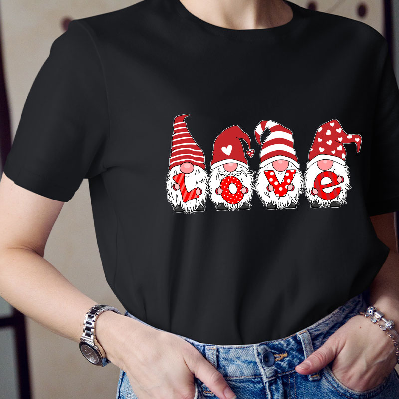 A Heart Full Of Love Gnomes Teacher T-Shirt