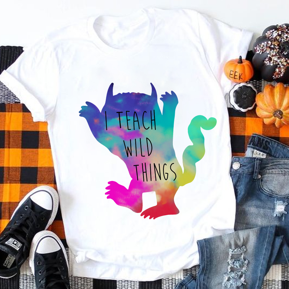 I Teach Wild Things Monster Teacher T-Shirt