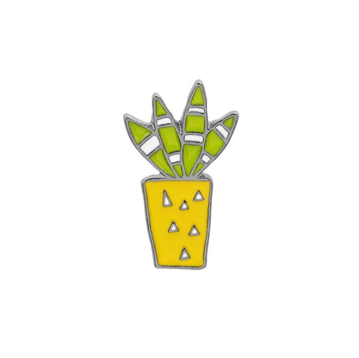 Cute Cactus Flowers Pin Set