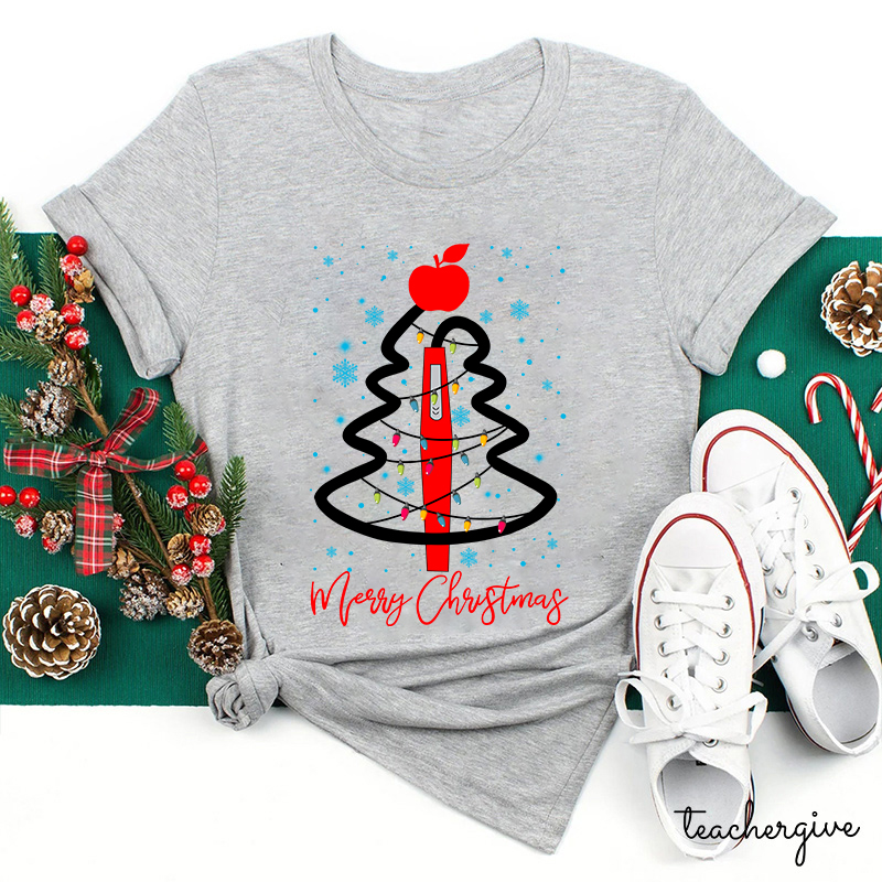 Merry Christmas Have A Nice Day Teacher T-Shirt