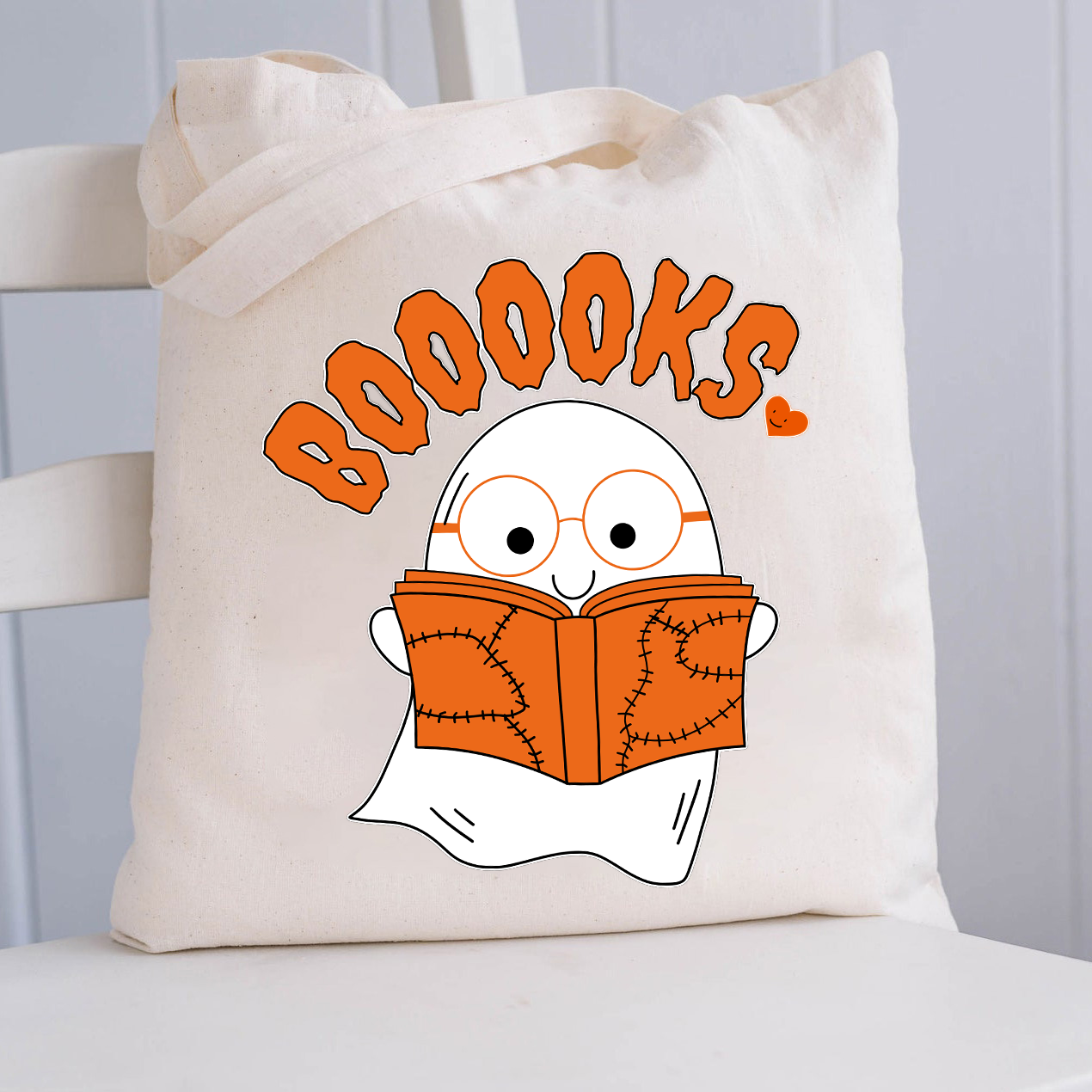 Booooks Cartoon Tote Bag