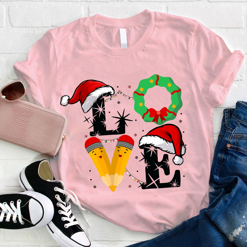 I Love Christmas Teacher T-Shirt