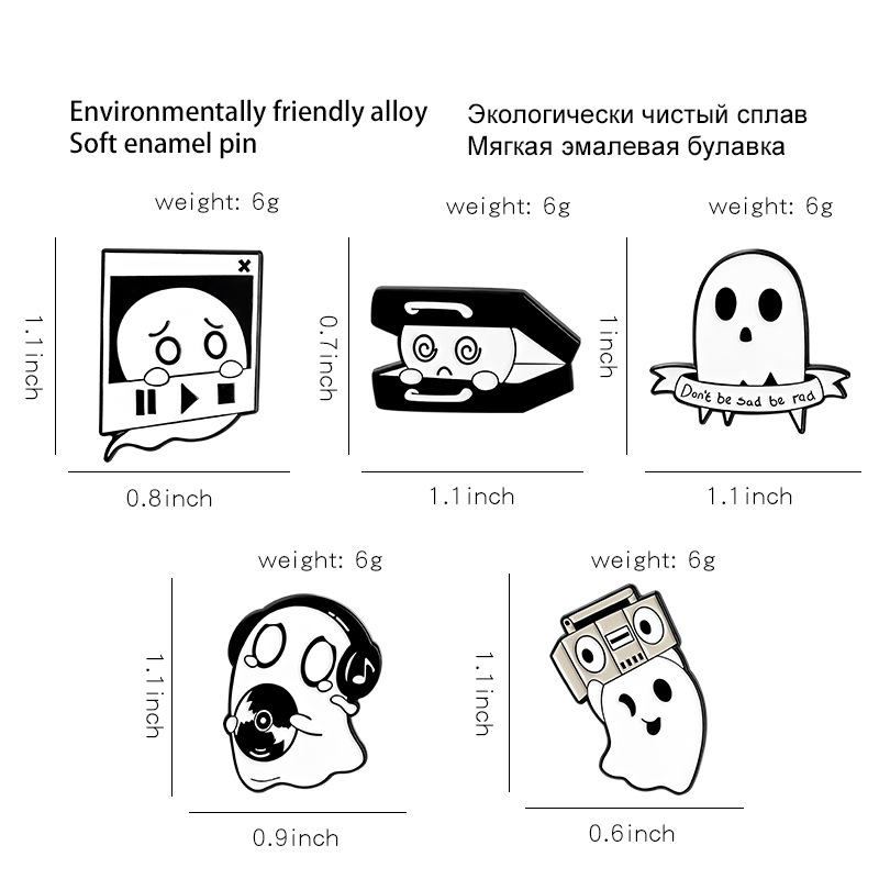 Music Ghost Series Pin Set