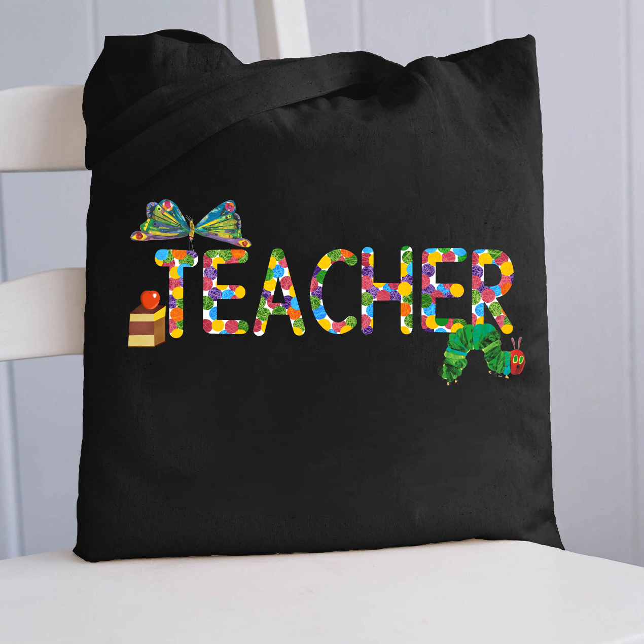 Teacher Butterflies Tote Bag