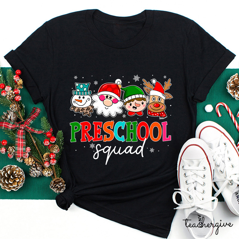 Personalized Christmas Crew Teacher T-Shirt