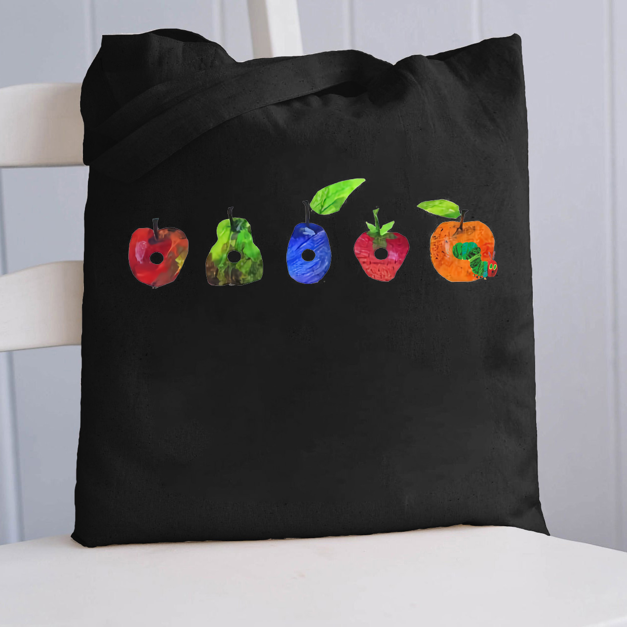 Fruits And Caterpillar  Tote Bag