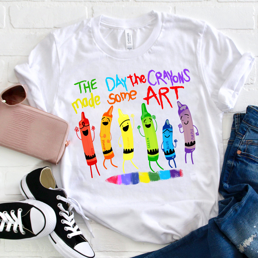 The Day The Crayons Made Some Art T-Shirt