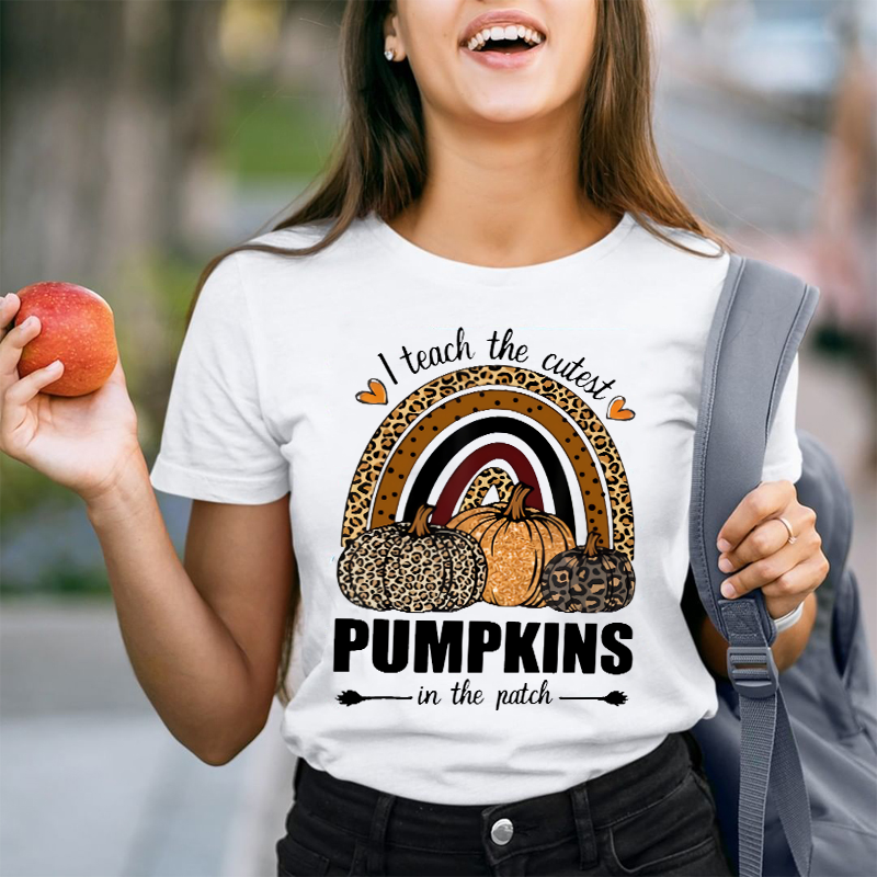Leopard Pumpkins In The Patch T-Shirt
