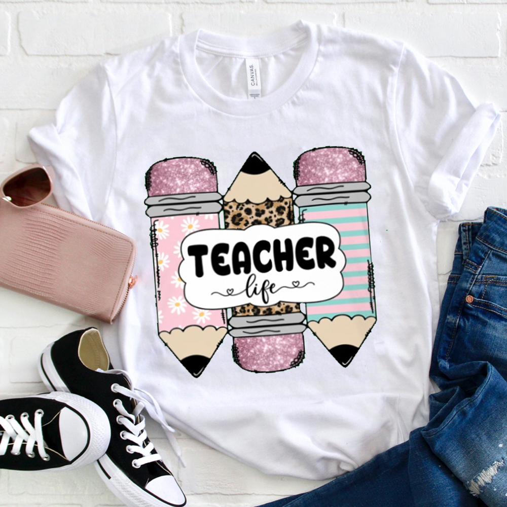 Teacherlife Shining Pencils  T-Shirt