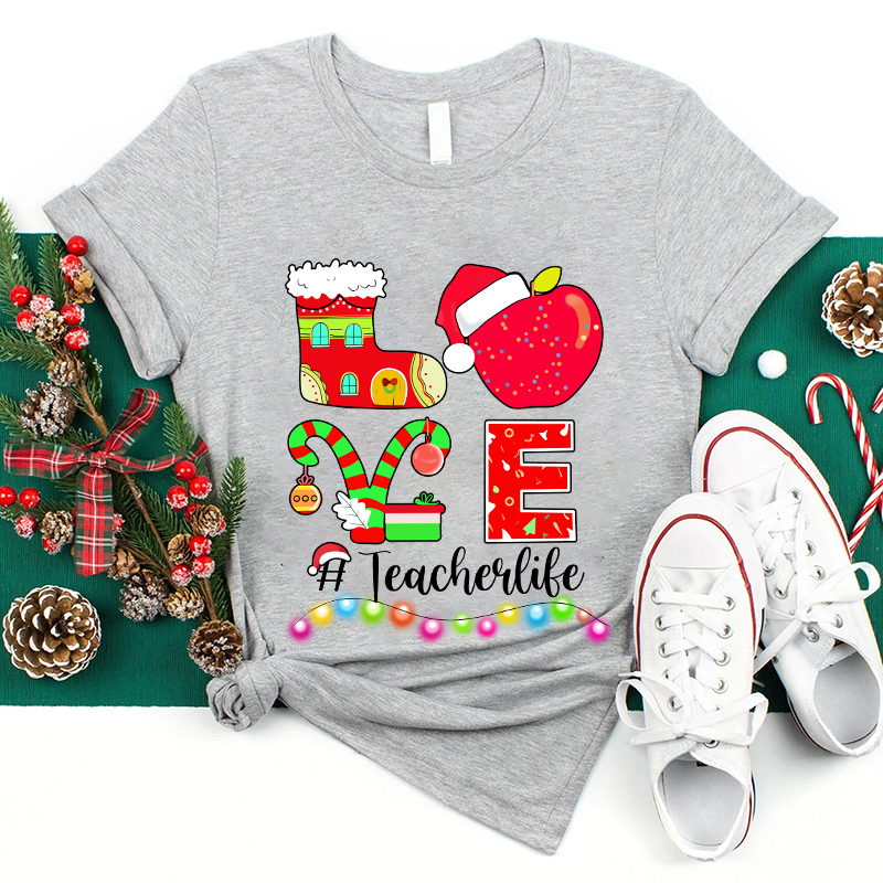 Christmas Love Teacherlife T-Shirt