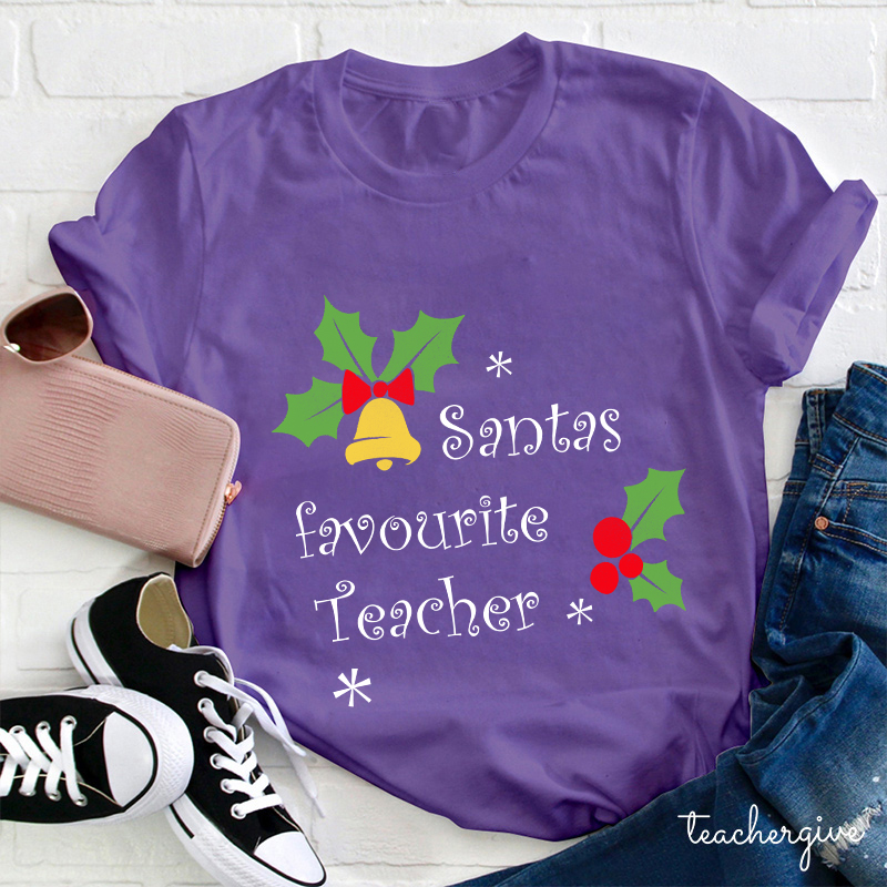 Santa's Favorite Teacher T-Shirt