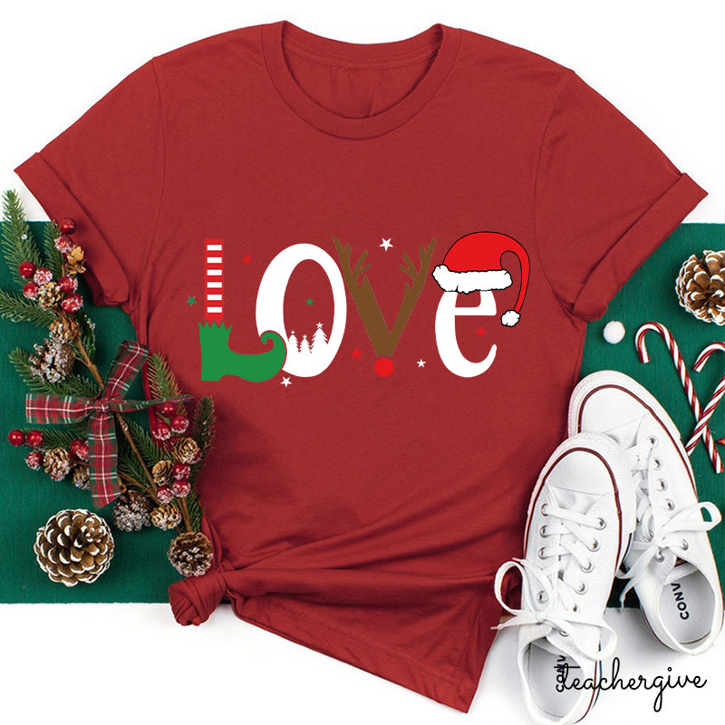 I Love Christmas Teacher T-Shirt